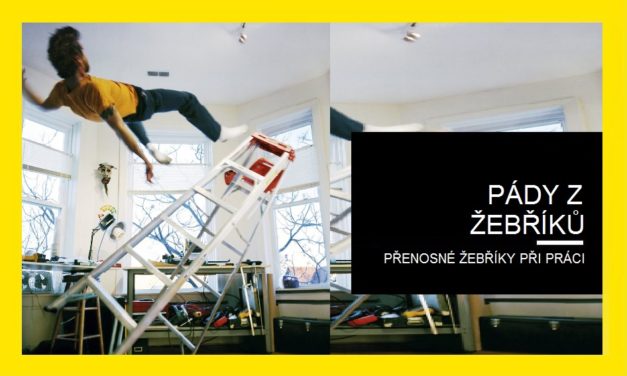 Pády z přenosných žebříků při práci