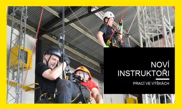 Noví instruktoři prací ve výškách a nad volnou hloubkou